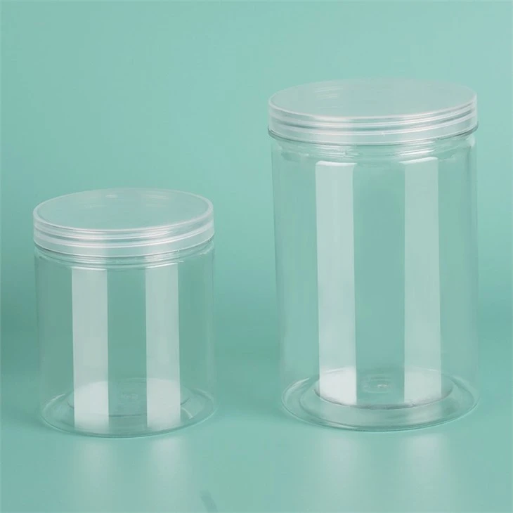 200ml 800ml PET Food Grade Plastic Can With Lid
