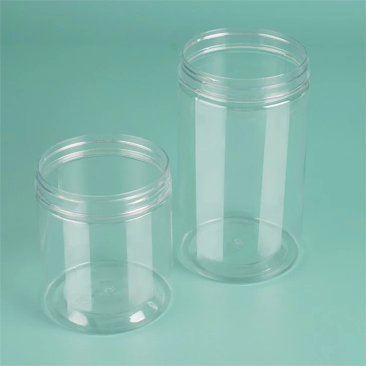 200ml 800ml PET Food Grade Plastic Can With Lid
