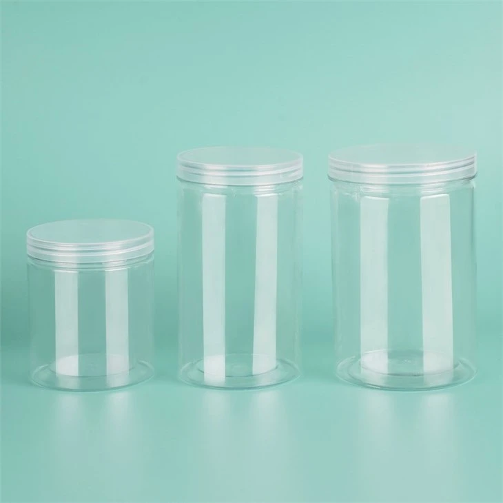 200ml 800ml PET Food Grade Plastic Can With Lid